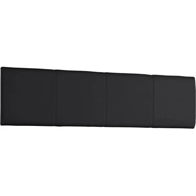 Kopfteil WIMEX "Easy", schwarz (schwarz kunstleder), Für Bettbreite 140cm, Polsterauflagen, gepolstert, mit Kunstleder bezogen