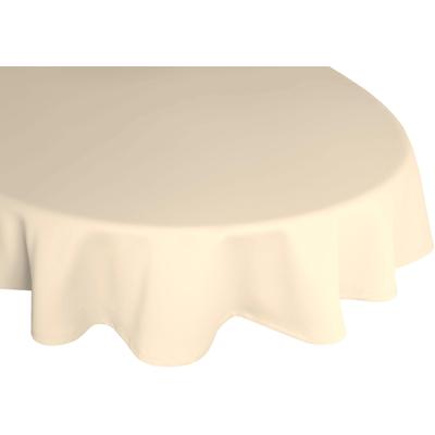 Tischdecke WIRTH "NEWBURY" Gr. 1, beige, Ø:160cm, Polyester, Baumwolle, Tischdecken, rund Image