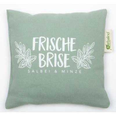 Kräuterkissen HERBALIND "5052 Kräuterkissen FRISCHE BRISE", grün (grün, weiß), B:20cm H:4cm L:20cm, Baumwolle, Funktionskissen Image