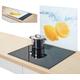 Herdblende-/Abdeckplatte ZELLER PRESENT "Lemon Splash" Herdabdeckplatten Gr. B/L: 50 cm x 56 cm, 1 tlg., gelb (weiß, gelb) Küchendekoration