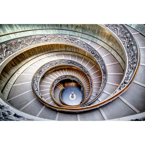 „PAPERMOON Fototapete „“Wendeltreppe im Vatikan““ Tapeten Gr. B/L: 4 m x 2,6 m, Bahnen: 8 St., bunt (mehrfarbig) Fototapeten“