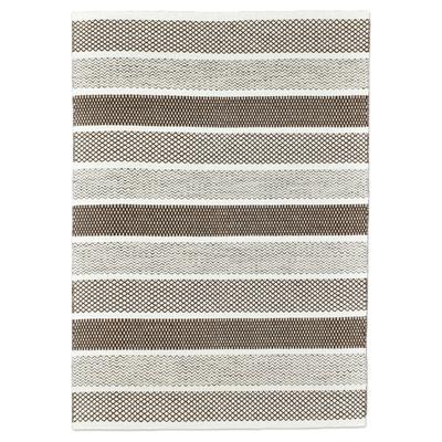 Wollteppich THEKO "TRONDHEIM 03", grau, B:80cm H:10mm L:180cm, Wolle, Teppiche, Handweb Teppich, Flachgewebe, reine Wolle, handgewebt, gestreift Image