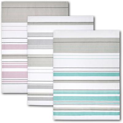 Geschirrtuch DYCKHOFF "Streifenvielfalt", bunt, B:50cm H:70cm L:70cm, 55% Baumwolle, 45% Leinen, Geschirrtücher, Halbleinen, fusselarm