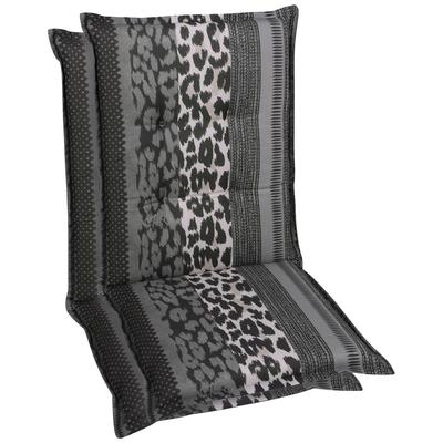 Sesselauflage GO-DE "Sesselauflage mittel", grau, B:50cm H:108cm T:48cm, Polyester, Baumwolle, Polsterauflagen