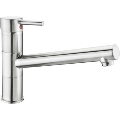 Spültischarmatur CORNAT "Zelina" - Hochwertiger Messingkörper - Edelstahllook - 360", silber, B:33cm H:23cm T:6,7cm, Messing, Armaturen Image
