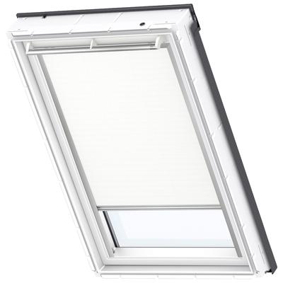 Verdunklungsrollo VELUX "DKL S06 1025S", weiß, S06, Aluminium, Polyester, Rollos, alufarbene Führungsschienen & Griffleiste Image