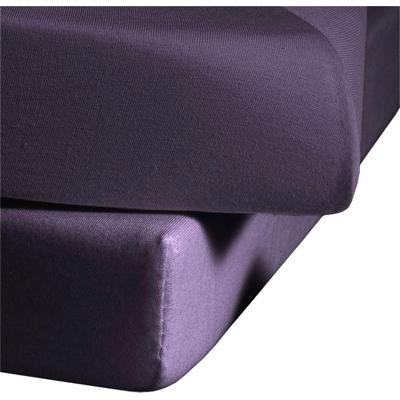 Spannbettlaken FLEURESSE "Comfort", lila (lavendel), B:90-100cm L:200-220cm, Jersey-Elasthan, Obermaterial: 96% Baumwolle, 4% Elasthan (LYCRA), Laken, Spannbettlaken, langlebig & bügelfrei,Perfekte Passform durch POWER-STRETCH Image