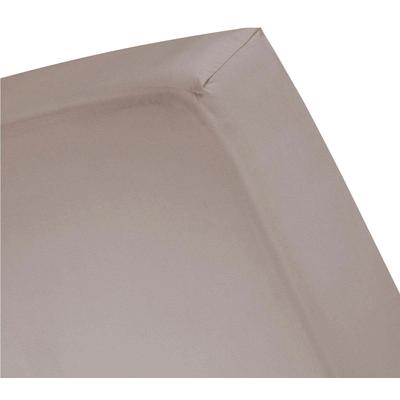 Spannbettlaken CINDERELLA "Weekend", grau (taupe), B:200cm L:200cm, Renforcu00e9, Obermaterial: 100% Baumwolle, Laken, OEKO-TEX-zertifiziert Image