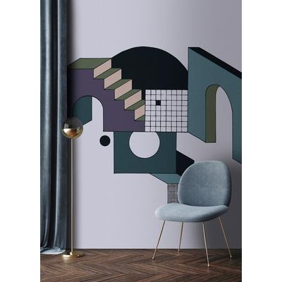 Fototapete LIVING WALLS "Walls by Patel Freetown", blau, B:4,00m L:2,7m, Vlies, Tapeten, Vlies, Wand
