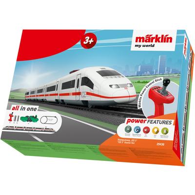 Modelleisenbahn-Set MÄRKLIN "Märklin my world - Startpackung ICE 3 29430" Modelleisenbahnen weiß Kinder mit Licht und Sound