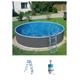 Rundpool MY POOL BWT "Standard" Schwimmbecken Gr. Ø/B/H/L: 360 cm x Breite Höhe 90 cm x Länge, 8000 l, grau Rundpools