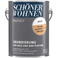 SCHÖNER WOHNEN-FARBE Holzgrundierung "PROTECT GRUNDIERUNG" Grundierungen Gr. 2500 ml, weiß Grundierung