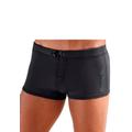 Boxer-Badehose BENCH., Herren, Gr. 5, N-Gr, schwarz, Polyamid, unifarben, Badehosen, mit seitlichem Logoprint