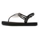 Badesandale LASCANA Gr. 41, schwarz Damen Schuhe Sandale Zehenstegsandale Zehensteg-Sandalen