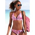 Triangel-Bikini-Top SUNSEEKER "Modern" Gr. 36, Cup C/D, rosa (rosa, bedruckt) Damen Bikini-Oberteile Ocean Blue