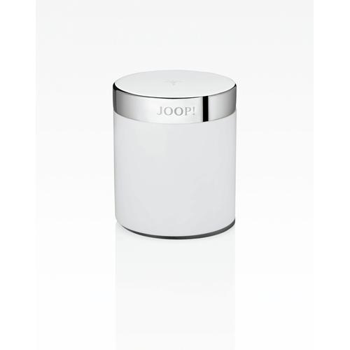 "Aufbewahrungsbox JOOP ""CHROMELINE"" Aufbewahrungsboxen Gr. B/H/T: 7,6 cm x 8,5 cm x 7,6 cm Ø 7,6 cm, weiß (chrom, weiß) Aufbewahrungsbox Ordnungsboxen Aufbewahrungsboxen"