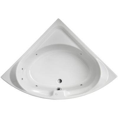 Whirlpool-Badewanne OTTOFOND "Laguna", weiß, B:136cm H:43cm L:136cm T:136cm, Sanitäracryl, Badewannen, Typ 1, chrom