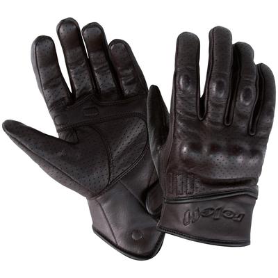 Motorradhandschuhe ROLEFF "RO 71" Gr. L, schwarz, Handschuhe, L, Ziegenleder, für den Sommer, mit Polsterung