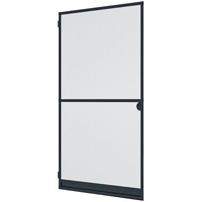 Insektenschutz-Tür WINDHAGER "EXPERT Rahmen Drehtür", grau (rahmen: anthrazit gewebe: anthrazit), B:100cm H:210cm, Insektenschutzgitter, BxH: 100x210 cm Image