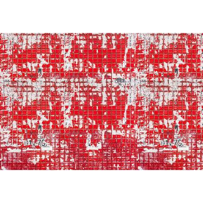 Fototapete ARCHITECTS PAPER "Old Tiles Red", rot (rot, weiß), B:4m L:2,7m, Vlies, Tapeten, Vlies, Wand, Schräge