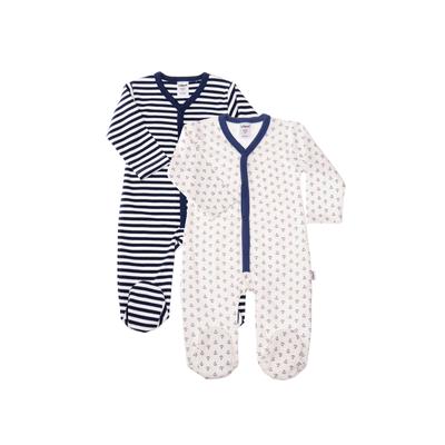 Schlafanzug LILIPUT, Kinder, Gr. 74/80, bunt (mehrfarbig), 100% Baumwolle, bedruckt, gestreift, mehrfarbig, casual, Homewear-Sets, im praktischen 2er-Set Image