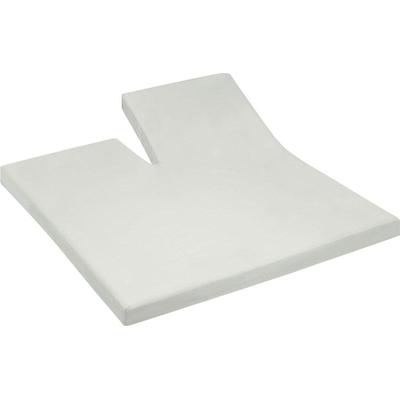 Spannbettlaken CINDERELLA "Jersey Split", beige (elfenbeinfarben), B:200cm L:200-210cm, Jersey, Obermaterial: 100% Baumwolle, Laken, für Split Topper, bis 15 cm Matratzenhöhe Image