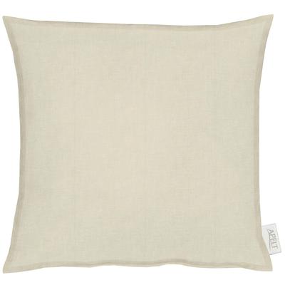Dekokissen APELT "ALASKA" Gr. 1, beige (beige, unifarben), B:48cm L:48cm, Baumwolle, Polyester, Dekokissen_Sitzkissen_Kissenhüllen, Uni, Kissenhülle mit Füllung, 1 Stück Image