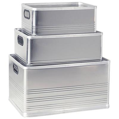 Aufbewahrungsbox "B" Aufbewahrungsboxen Gr. B/H/T: 32 cm x 23,5 cm x 46 cm, silberfarben Ordnungsboxen