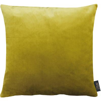 Dekokissen APELT "Arte" Gr. 1, gelb (gelbgrün, unifarben), B:46cm L:46cm, Polyester, Dekokissen_Sitzkissen_Kissenhüllen, Kissenhülle ohne Füllung, 1 Stück Image