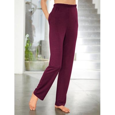 Schlupfhose FEEL GOOD, Damen, Gr. 20/21, Kurzgrößen, rot (bordeaux), 70% Polyester, 30% Viskose, unifarben, Hosen Image