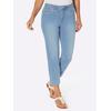 7/8-Jeans CASUAL LOOKS, Damen, Gr. 22, Kurzgrößen, blau (blau, bleached), 81% Baumwolle, 17% Polyester, 2% Elasthan, unifarben, 7/8-Länge, Jeans
