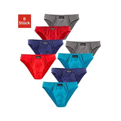 Slip LE JOGGER "Minislip", Herren, Gr. 4, bunt, Obermaterial: 95% Baumwolle, 5% Elasthan, unifarben, körpernah, Unterhosen, knappe Form, schöne Farben mit kontrastfarbenen Pipings Image