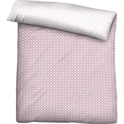 Wendebettbezug BIBERNA "Mix & Match in Größe 135x200 oder 155x220 cm" Bettbezüge Gr. B/L: 155 cm x 200 cm, rosa (rosa, muster) Mako-Satin-Bettwäsche