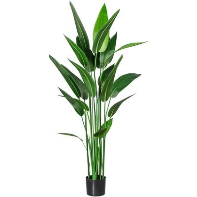 Künstliche Zimmerpflanze CREATIV GREEN "Wassercanna", grün, H:140cm, Kunststoff, Kunstpflanzen