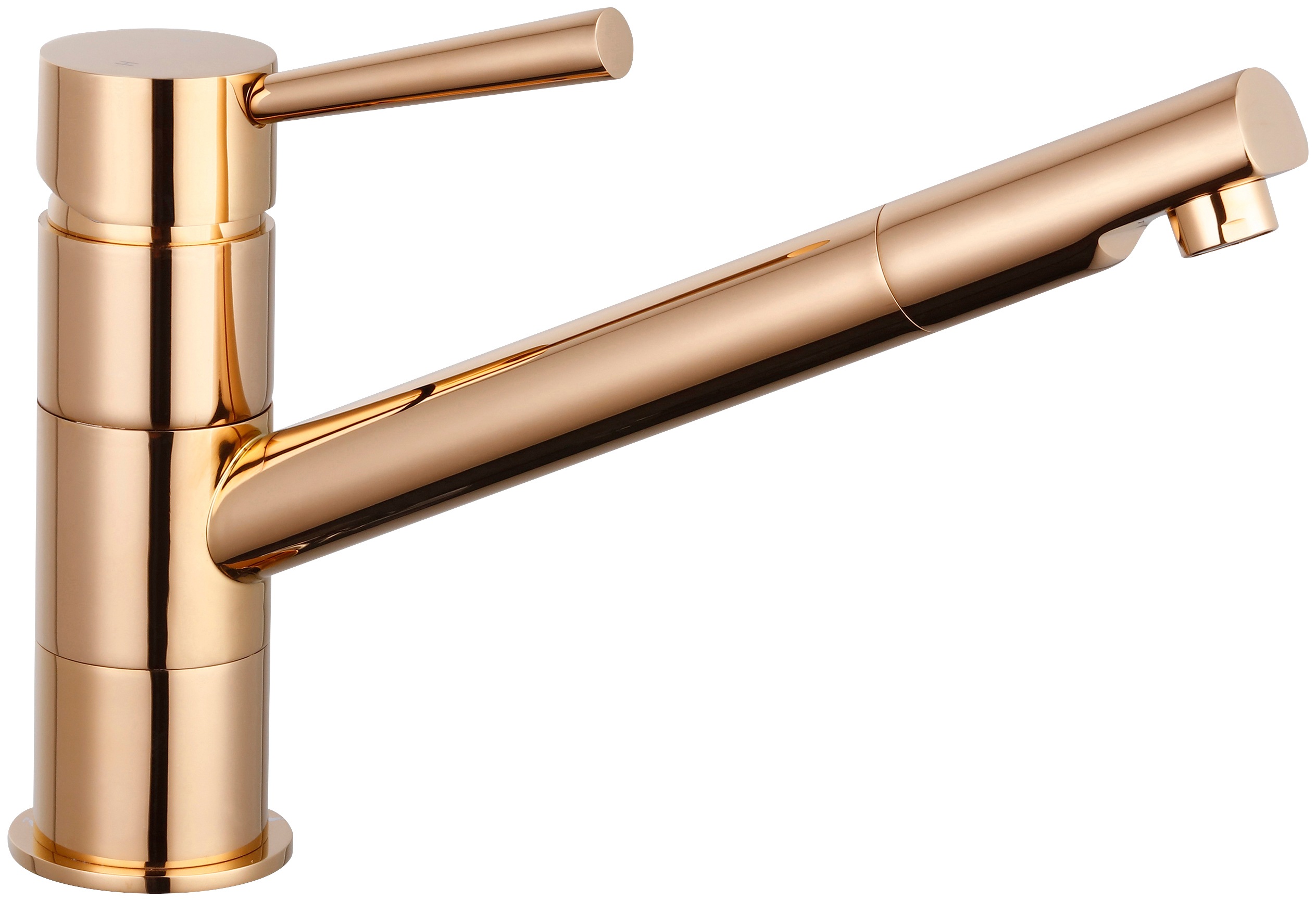 Spültischarmatur SCHÜTTE "Cornwall", braun (bronze), B:5,5cm H:15,5cm T:23,5cm, Kunststoff, Messing, Metall, Armaturen, Wasserhahn Küche mit schwenkbarem Auslauf, Mischbatterie Küche