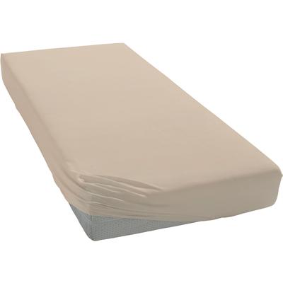 Spannbettlaken CINDERELLA "Biber", grau (taupe), B:160cm L:200-210cm, Biber, Obermaterial: 100% Baumwolle, Laken, in weicher Biber Qualität Image