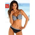 Bügel-Bikini LASCANA Gr. 38, Cup E, schwarz-weiß (schwarz, weiß) Damen Bikini-Sets Ocean Blue