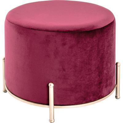 Hocker HAKU, rot (rot, gold), B:48cm H:40cm T:48cm, Hocker, Sitzhocker Image