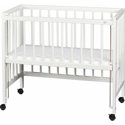 Beistellbett TISSI "Weiß", Baby, Gr. Liegefläche B/L: 40cm x 90cm, kein Härtegrad, weiß, Holz teilmassiv, Babybetten, Made in Europe