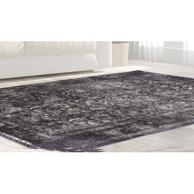 Teppich CALO-DELUXE "Layata 8030" Gr. 6, grau, B:200cm H:9mm L:290cm, Kunstfaser, Teppiche, Kurzflor, Wohnzimmer Image