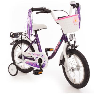 Kinderfahrrad BACHTENKIRCH "Empress" Fahrräder Gr. 25 cm, 14 Zoll (35,56 cm), lila Kinder Kinderfahrräder