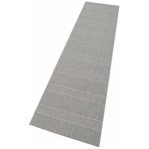 „Läufer HANSE HOME „“Fürth““ Teppiche Gr. B/L: 80 cm x 300 cm, 8 mm, 1 St., grau Küchenläufer 0″