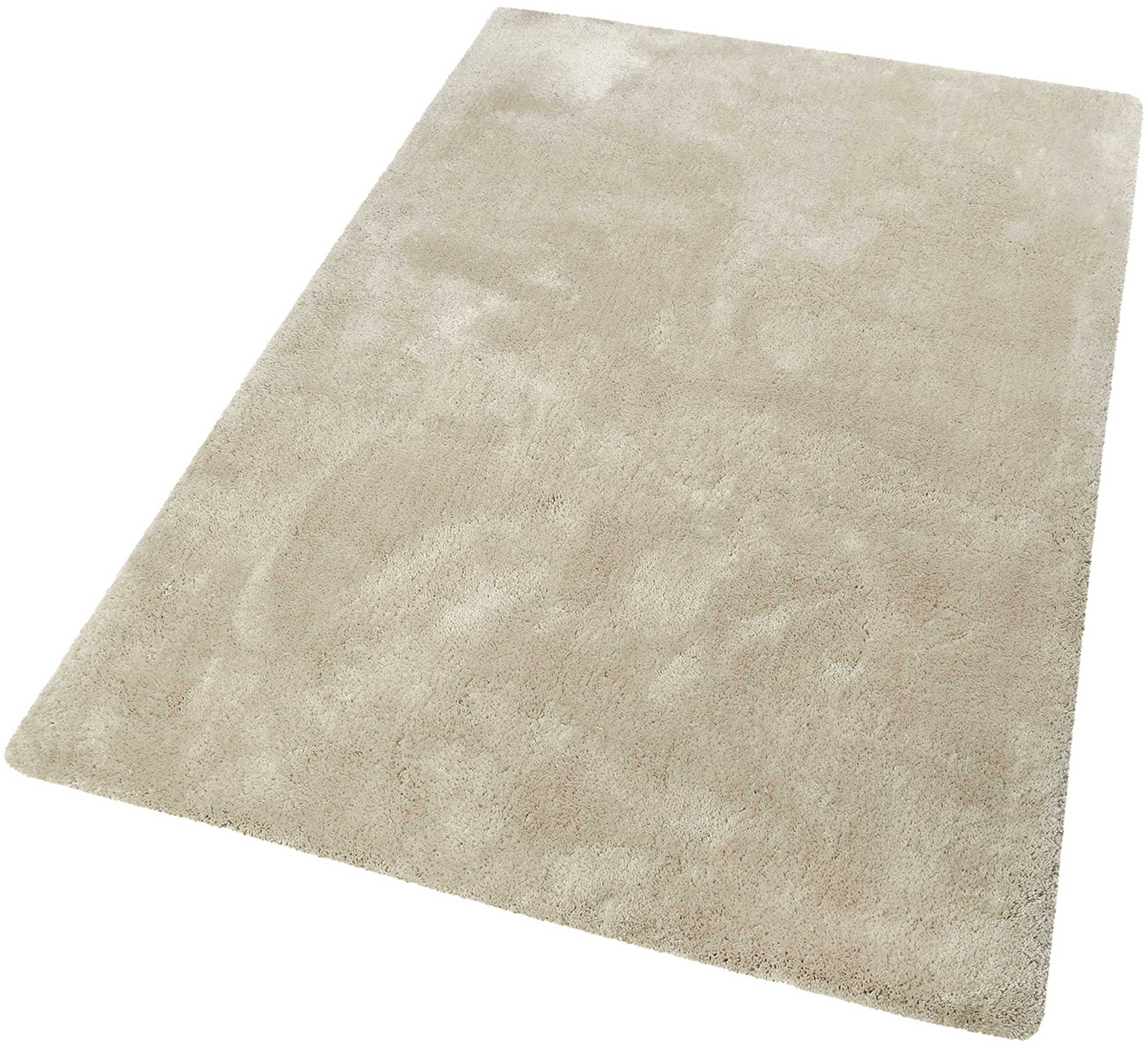 Hochflor-Teppich ESPRIT "Relaxx ESP-4150" Gr. 3, beige (creme, beige, meliert), B:120cm H:25mm L:170cm, Kunstfaser, Teppiche, Wohnzimmer, sehr große Farbauswahl, weicher dichter Hochflor