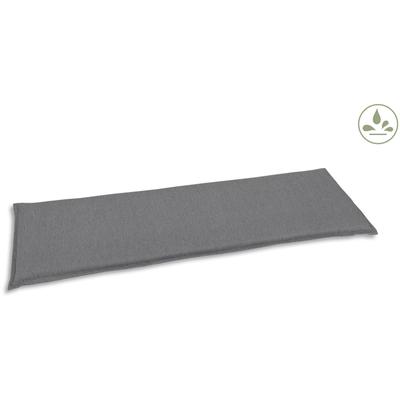 Bankauflage GO-DE, grau (hellgrau), B:48cm H:148cm, Bezug: 100% Polyester, Polsterauflagen, 3 Sitzer, wasserabweisend