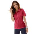 Poloshirt CASUAL LOOKS "Poloshirt" Gr. 52, rot (kirschrot) Damen Shirts Jersey Bestseller