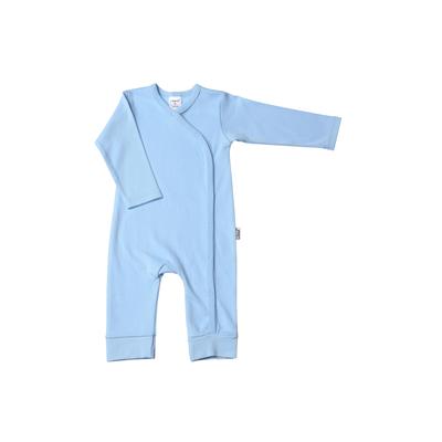 Strampler LILIPUT Gr. 50/56, EURO-Größen, blau (hellblau) Baby Overalls mit Druckknöpfen