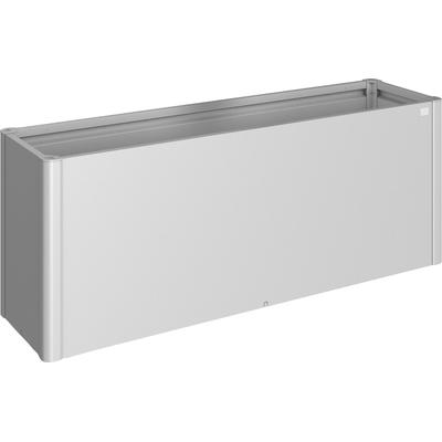 Hochbeet BIOHORT "Belvedere", silber (silberfarben, metallic), B:201cm H:77cm T:53cm, Stahlblech, Pflanzgefäße, BxTxH: 201x53x77 cm