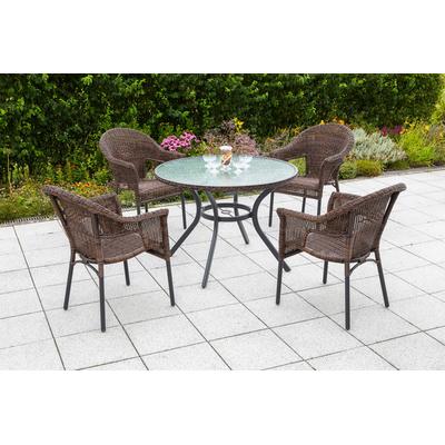 Garten-Essgruppe MERXX "Ravenna", braun, Sitzmöbel-Sets
