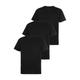 T-Shirt FRUIT OF THE LOOM Gr. XXL (60/62), schwarz (schwarz, schwarz, schwarz) Herren Shirts T-Shirts