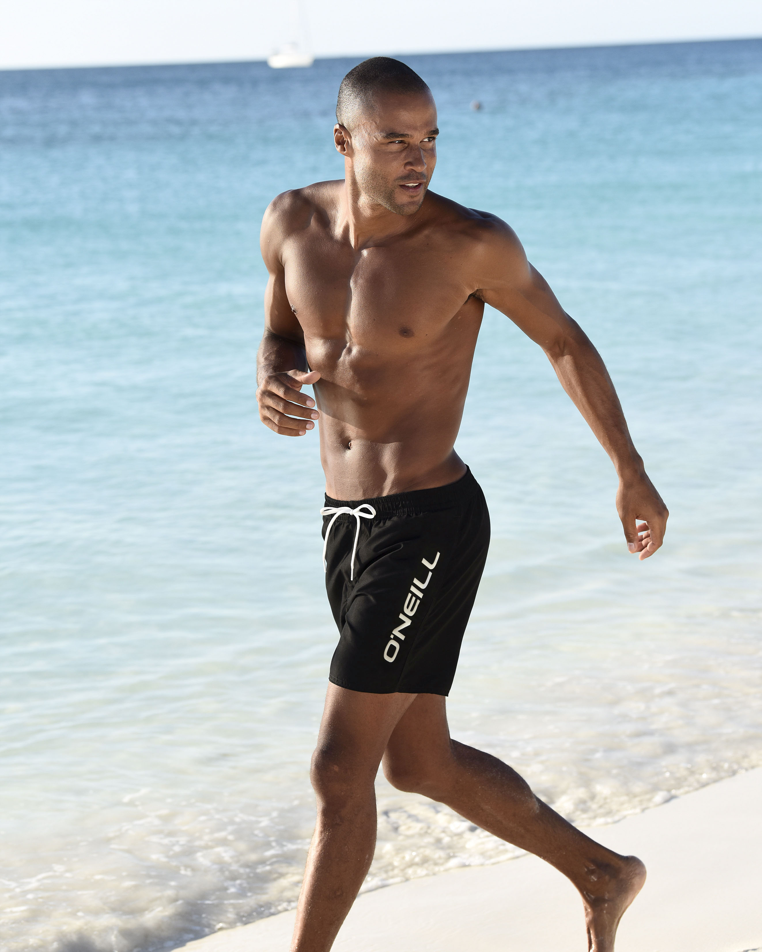 Badeshorts O'NEILL "CALI SHORTS WATER and SUN", Herren, Gr. S, N-Gr, schwarz (19010 schwarz out), Polyester, Sportlich, Badehosen Image